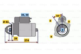 BOSCH 0001218164 - MOTOR DE ARRANQUE