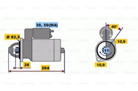 BOSCH 0001218172 - MOTOR DE ARRANQUE