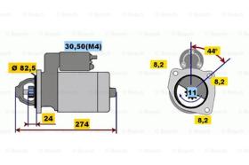 BOSCH 0001218175 - MOTOR DE ARRANQUE