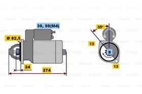 BOSCH 0001218176 - MOTOR DE ARRANQUE