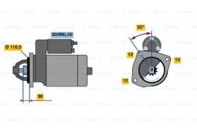 BOSCH 0001218703 - MOTOR DE ARRANQUE