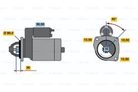 BOSCH 0001223507 - MOTOR DE ARRANQUE