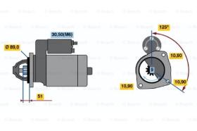 BOSCH 0001230001 - MOTOR DE ARRANQUE