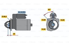 BOSCH 0001230004 - MOTOR DE ARRANQUE