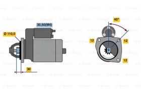 BOSCH 0001230009 - MOTOR DE ARRANQUE