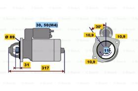 BOSCH 0001231007 - MOTOR DE ARRANQUE