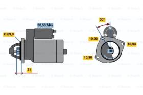 BOSCH 0001231008 - MOTOR DE ARRANQUE