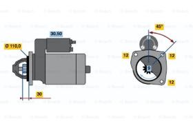 BOSCH 0001231011 - MOTOR DE ARRANQUE