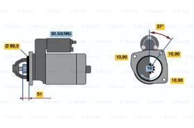 BOSCH 0001231012 - MOTOR DE ARRANQUE