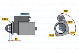 BOSCH 0001231016 - MOTOR DE ARRANQUE