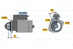 BOSCH 0001231019 - MOTOR DE ARRANQUE