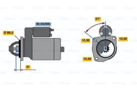 BOSCH 0001231028 - MOTOR DE ARRANQUE