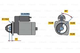 BOSCH 0001231041 - MOTOR DE ARRANQUE