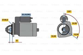 BOSCH 0001231133 - MOTOR DE ARRANQUE