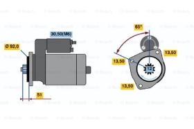 BOSCH 0001241001 - MOTOR DE ARRANQUE