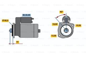 BOSCH 0001241005 - MOTOR DE ARRANQUE