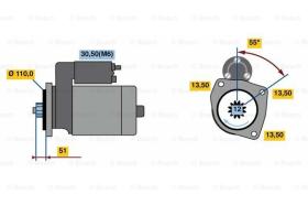 BOSCH 0001241119 - MOTOR DE ARRANQUE