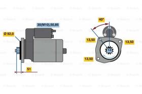 BOSCH 0001241021 - MOTOR DE ARRANQUE