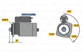 BOSCH 0001261016 - MOTOR DE ARRANQUE