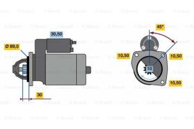 BOSCH 0001262020 - MOTOR DE ARRANQUE