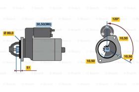 BOSCH 0001263024 - MOTOR DE ARRANQUE