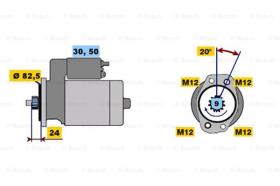 BOSCH 0001312103 - MOTOR ARRANQUE GB312103