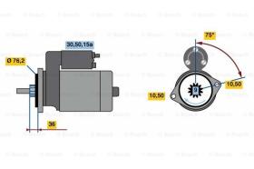 BOSCH 0001312111 - MOTOR DE ARRANQUE