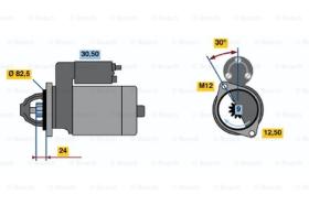 BOSCH 0001313006 - MOTOR DE ARRANQUE