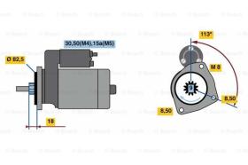 BOSCH 0001316001 - MOTOR DE ARRANQUE