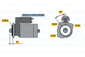 BOSCH 0001330012 - MOTOR DE ARRANQUE