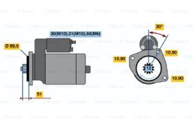 BOSCH 0001330014 - MOTOR DE ARRANQUE