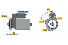 BOSCH 0001330017 - MOTOR DE ARRANQUE