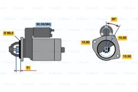 BOSCH 0001362051 - MOTOR DE ARRANQUE