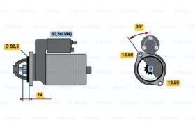 BOSCH 0001362076 - MOTOR DE ARRANQUE