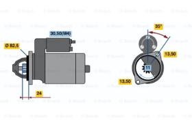 BOSCH 0001362303 - MOTOR DE ARRANQUE