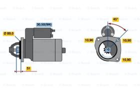 BOSCH 0001362319 - MOTOR DE ARRANQUE