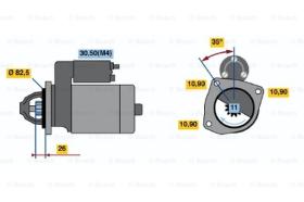 BOSCH 0001362701 - MOTOR DE ARRANQUE