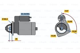 BOSCH 0001362705 - MOTOR DE ARRANQUE