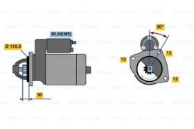 BOSCH 0001363122 - MOTOR DE ARRANQUE