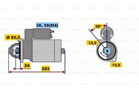 BOSCH 0001363124 - MOTOR DE ARRANQUE