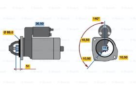 BOSCH 0001364206 - MOTOR DE ARRANQUE