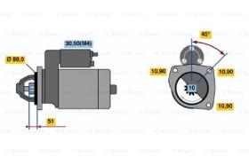 BOSCH 0001367079 - MOTOR DE ARRANQUE