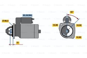 BOSCH 0001368002 - MOTOR DE ARRANQUE