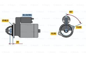 BOSCH 0001368012 - MOTOR DE ARRANQUE