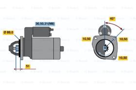 BOSCH 0001368017 - MOTOR DE ARRANQUE