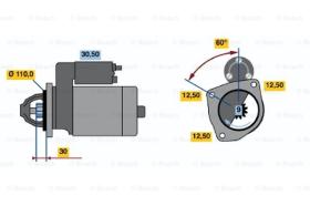 BOSCH 0001368019 - MOTOR DE ARRANQUE