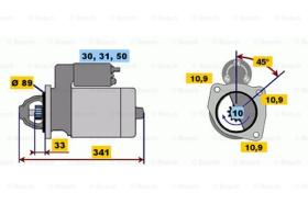 BOSCH 0001368026 - MOTOR DE ARRANQUE