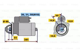 BOSCH 0001368044 - MOTOR ARRANQUE JF368044