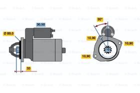 BOSCH 0001368060 - MOTOR DE ARRANQUE