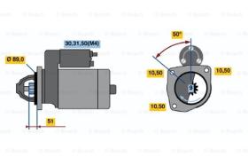 BOSCH 0001368061 - MOTOR DE ARRANQUE